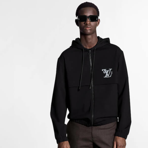 スクエアードルイヴィトンジップフードブルゾン スク偽物 1A7X7P