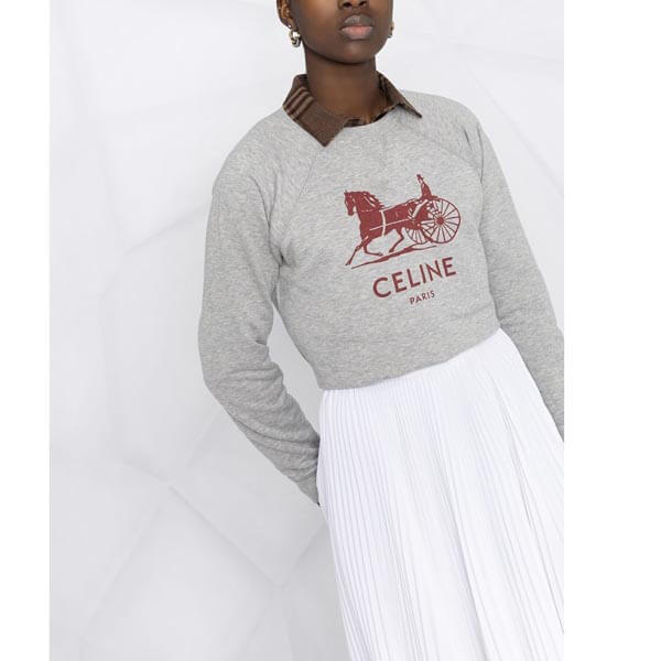 【送関込】セリーヌ サルキー ロゴスウェット セーター?