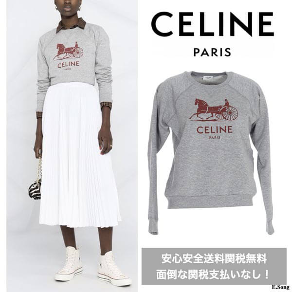 【送関込】セリーヌ サルキー ロゴスウェット セーター?