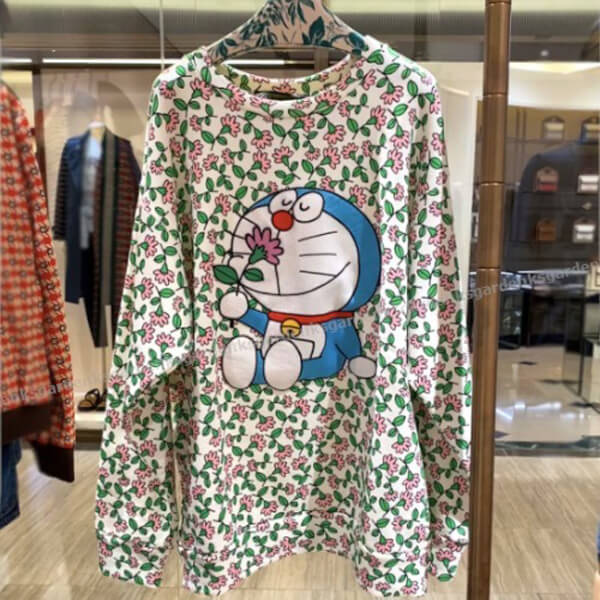 限定！コラボ★グッチ×ドラえもん スウェットシャツ★すぐ届く！