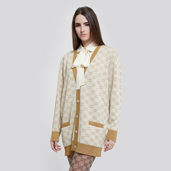 関税送料込 SALE価格◆グッチ◆GGパターンカーディガン コピー 605910XKAHT8007