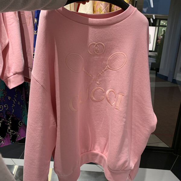 すぐ届く★関税込 【グッチ】テニス コットンスウェットシャツ