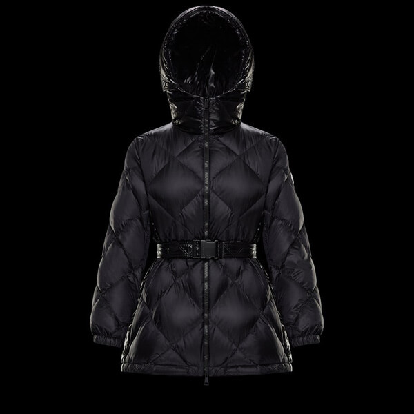 21SS モンクレール ダウン【MONCLER】袖ロゴ&ベルト付きキルティングダウンSARGAS