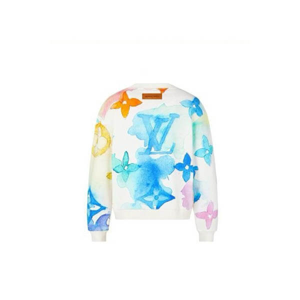 最新 夏モデルルイヴィトン ウォーターカラー スウェットシャツ/メンズ コピー HLY02WAU4001