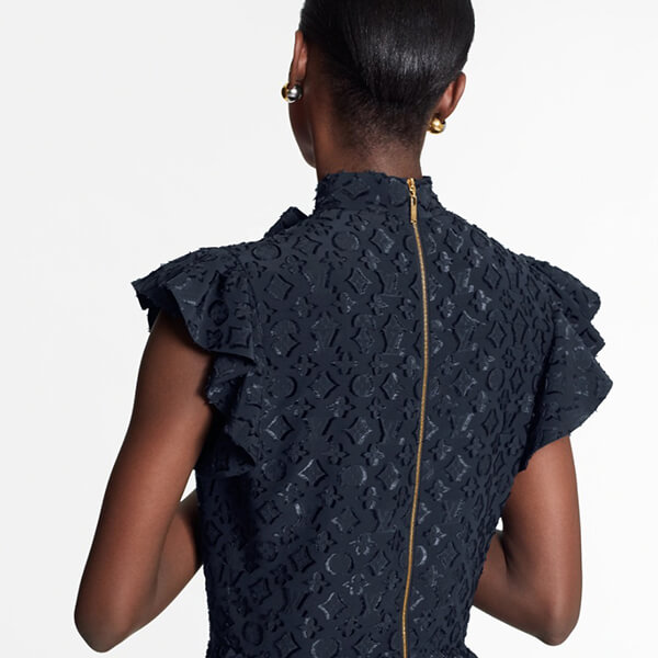 【大人気】ルイヴィトン ハイネックダミエドレス ワンピース 偽物 1A83ZQ