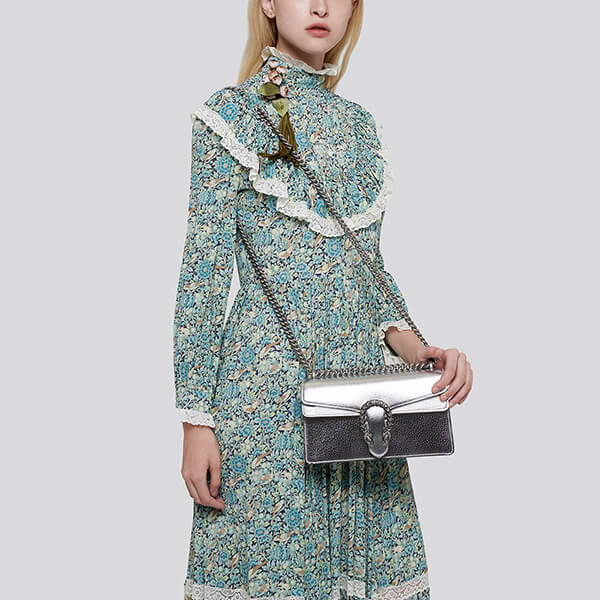 VIP価格【グッチ】Liberty floral クレープ マキシ ドレス コピー 638700 ZAF0D 4532