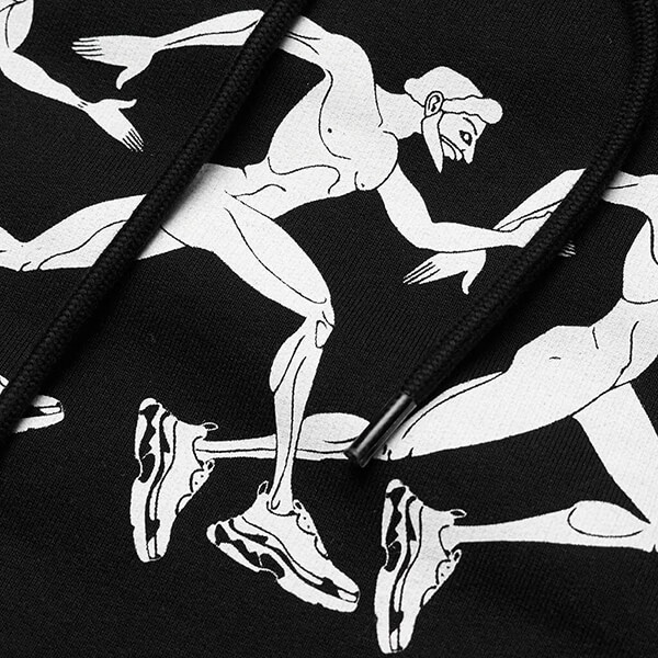 バレンシアガ マラソンス ポーツパーカー 偽物 MARATHON フーディ