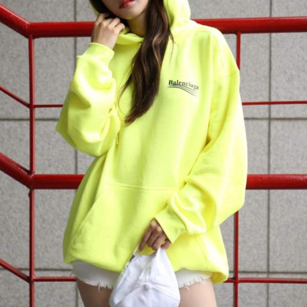 バレンシアガ☆21SS 新作 WAVEロゴ パーカー YELLOW