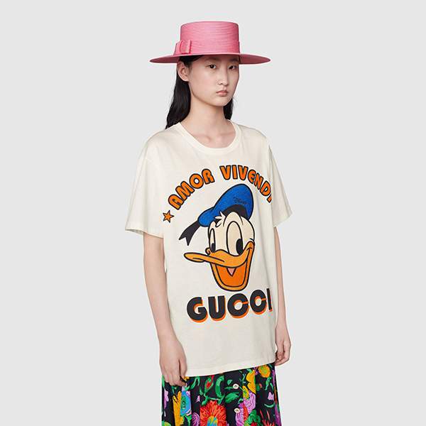 グッチ tシャツ 激安【Disney×グッチ】ドナルド 615044 XJDBJ 9088