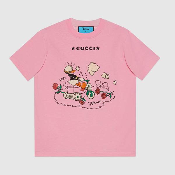 グッチ tシャツ 激安 ディズニー ドナルドダック プリント Tシャツ コピー 580762XJDBH5358