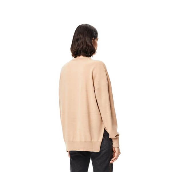 ロエベ◆ラ?パルム エンブロイダリー セーター 偽物 ウール S897Y14K01