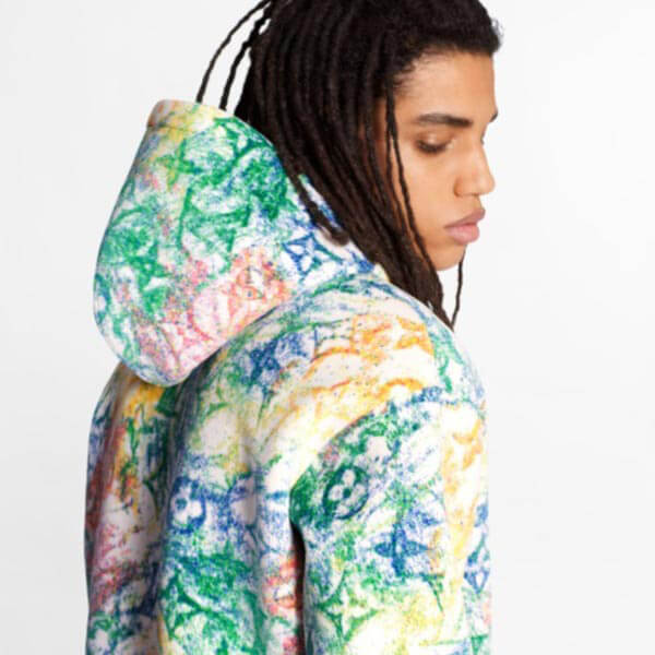 【ルイ ヴィトン】ベルベットパステルモノグラム　フーディ 1A8GUY