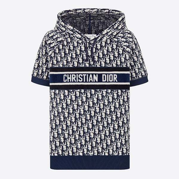 ディオール21SSオブリークショートスリーブスウェットシャツ 偽物113S06A4022_X0890