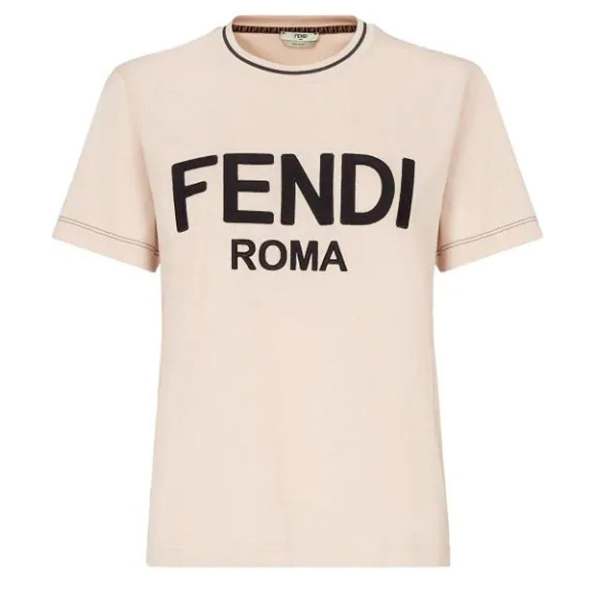 フェンディ★ピンクジャージー Tシャツ偽物 FS7254AC6BF1BW6