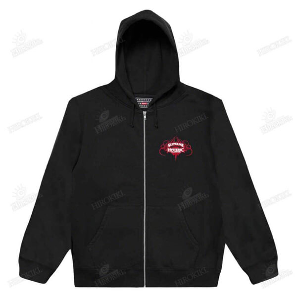 シュプリーム x ヒステリックグラマー 偽物 ジップアップフーディ