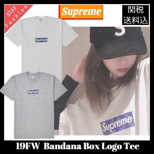 シュプリーム bandana Box LogoＴシャツ 偽物 人気！入手困難 激レア! 