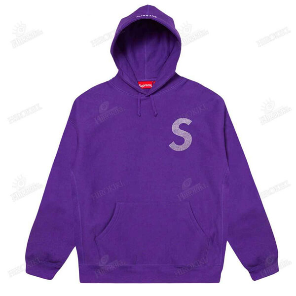21SS /シュプリーム偽物 Swarovski S Logo Hooded Sweatshirt Sロゴ