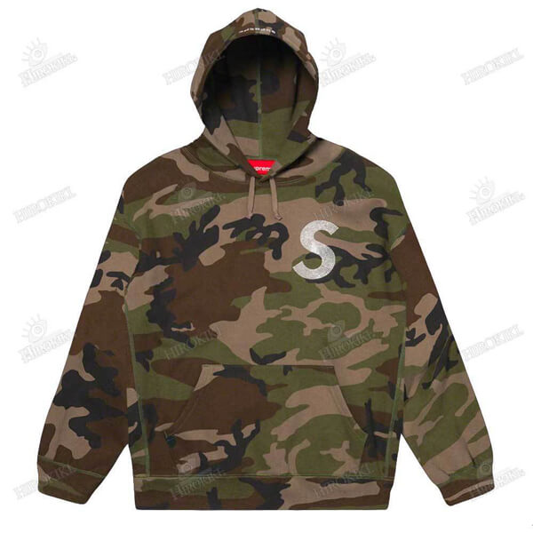 21SS /シュプリーム偽物 Swarovski S Logo Hooded Sweatshirt Sロゴ