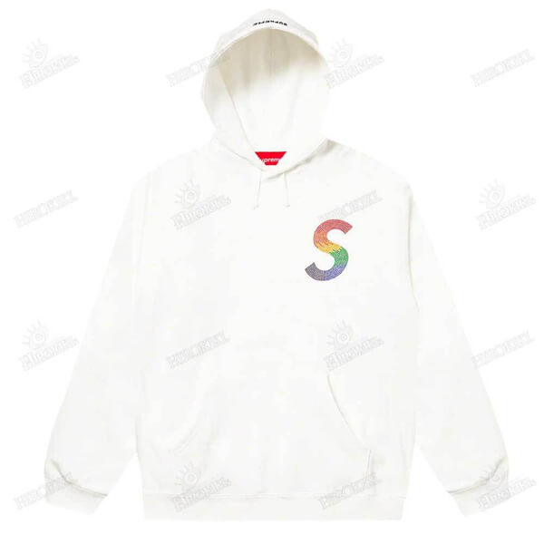 21SS /シュプリーム偽物 Swarovski S Logo Hooded Sweatshirt Sロゴ