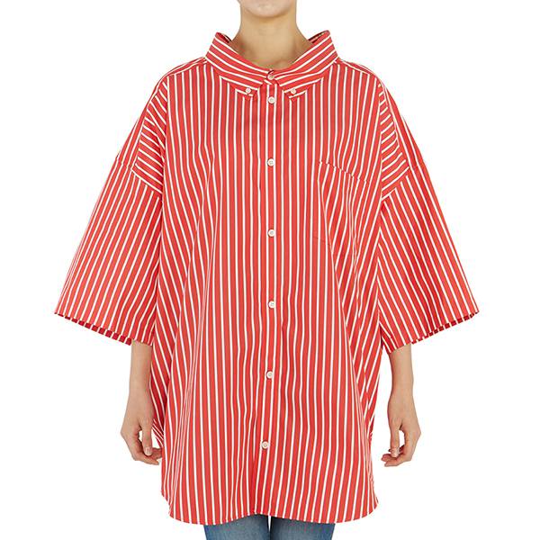 バレンシアガ  Stripe Cocoon Swing オーバーフィット シャツ コピー 622051