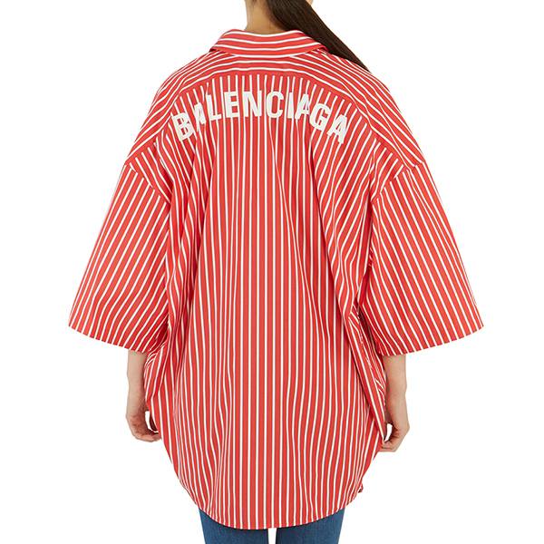 バレンシアガ  Stripe Cocoon Swing オーバーフィット シャツ コピー 622051