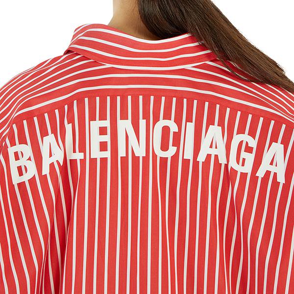バレンシアガ  Stripe Cocoon Swing オーバーフィット シャツ コピー 622051