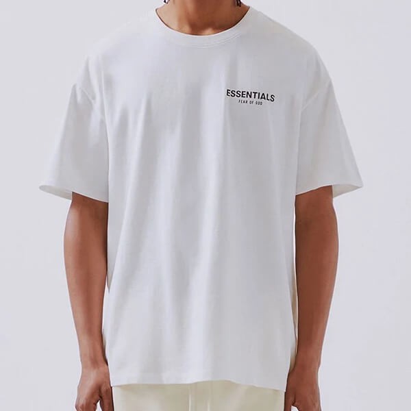 essentials tシャツ 偽物 エッセンシャルズ  Boxy T-Shirt WHITE