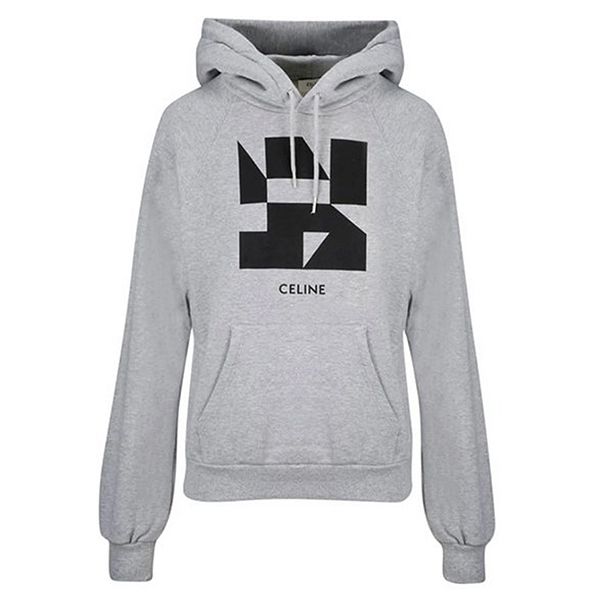 セリーヌ★logo cotton hoodie grey【謝恩品EMS関税込】2Y006610G