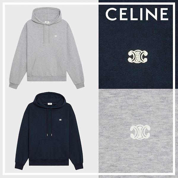 2色★限定セリーヌ トリオンフ ルーズ スウェットシャツ偽物 2Y377450I