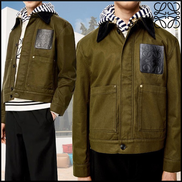 【ロエベ ジャケット 偽物】コットン ショート ジャケット 在庫確認ください H526Y02W02