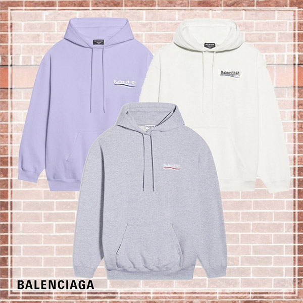 バレンシアガ パーカー 偽物?MEDIUM FIT HOODIE ミディアムフィットパーカー 3色 600583TKVI91379