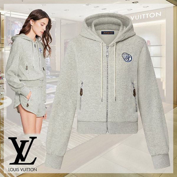 ★すぐ届く★?ルイヴィトン LVグローブフーディ 偽物 パーカー 1A9MMC