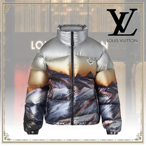 【完売必至】?ルイヴィトン ダウンジャケット 偽物☆ メタリックサンセット 1A9N5Y