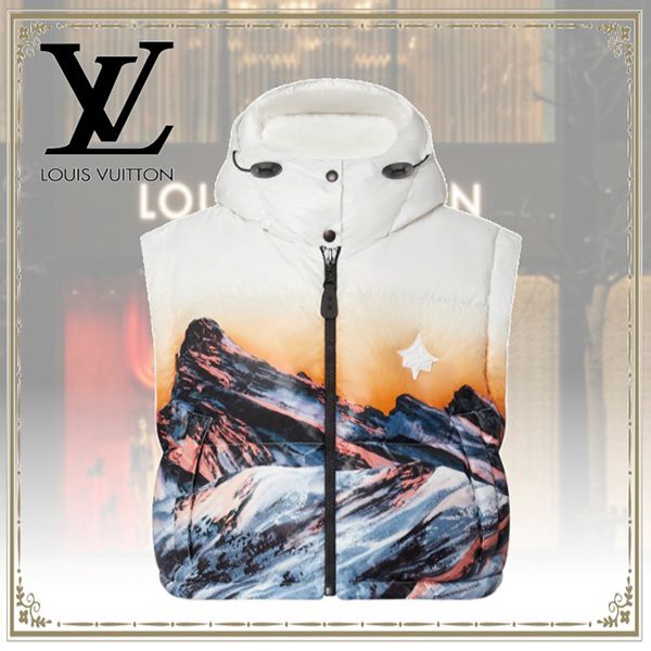 ?ルイヴィトン ダウンベスト コピー☆サンセットマウンテン パファジャケット1A9L9U