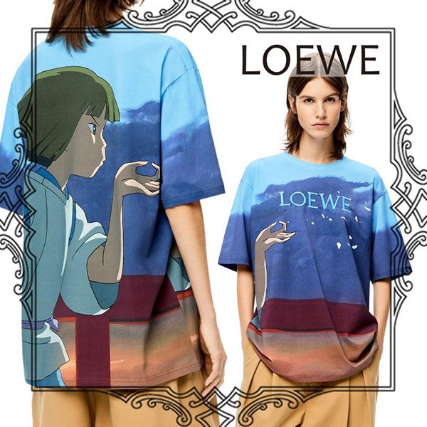 超話題?ロエベ ハク Tシャツ 偽物 コットンジャージー H848Y22X10