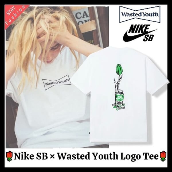 ?限定コラボ!超激レア!ガールズドントクライ ナイキSB コピー×WASTED YOUTH Tulip Tee