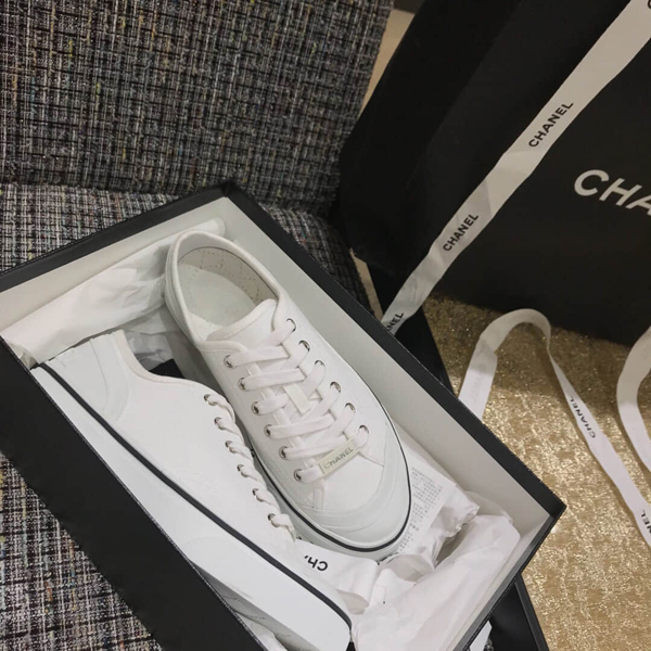 シャネル スニーカー 激安 ロゴ ファブリック アイボリー アイボリー コピー G34760 X52952 10800