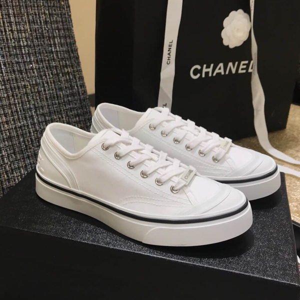 シャネル スニーカー 激安 ロゴ ファブリック アイボリー アイボリー コピー G34760 X52952 10800