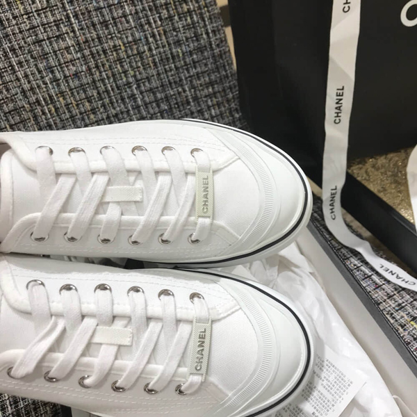 シャネル スニーカー 激安 ロゴ ファブリック アイボリー アイボリー コピー G34760 X52952 10800