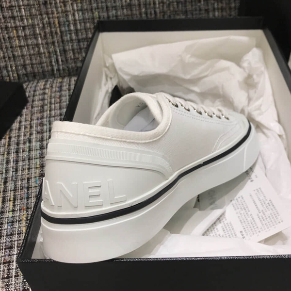 シャネル スニーカー 激安 ロゴ ファブリック アイボリー アイボリー コピー G34760 X52952 10800