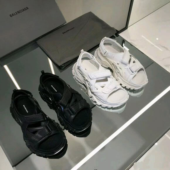 バレンシアガトリプルs スニーカー サンダル コピー TRACK トラック ノアール ブラン ピンク 617543W2CC11000