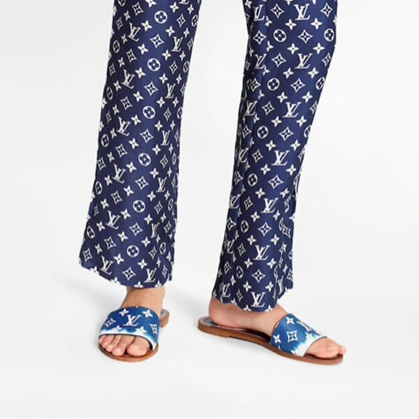 2020SS ルイヴィトン サンダル コピー エスカル ロックイット ラインミュールタイダイ 1A7TNC