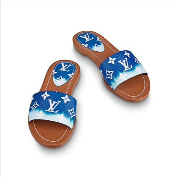 2020SS ルイヴィトン サンダル コピー エスカル ロックイット ラインミュールタイダイ 1A7TNC