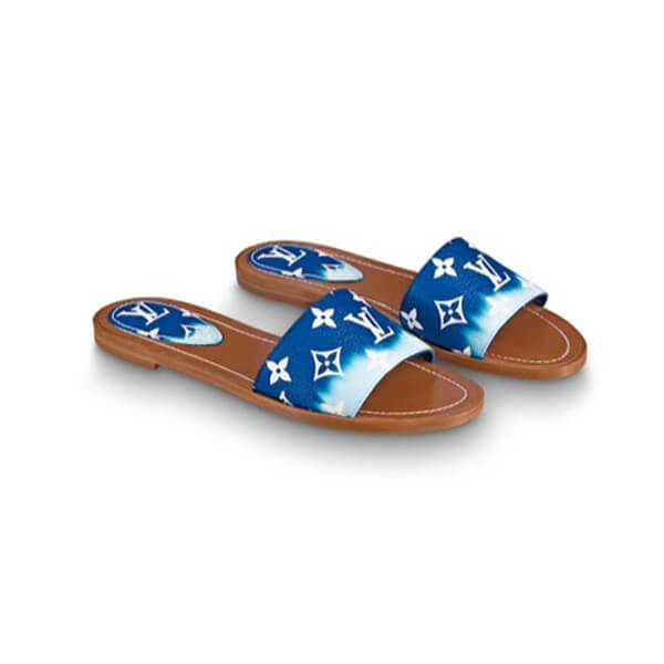 2020SS ルイヴィトン サンダル コピー エスカル ロックイット ラインミュールタイダイ 1A7TNC