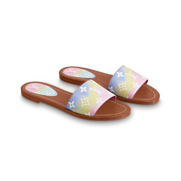 2020SS ルイヴィトン サンダル コピー エスカル ロックイット ラインミュールタイダイ 1A7TNC