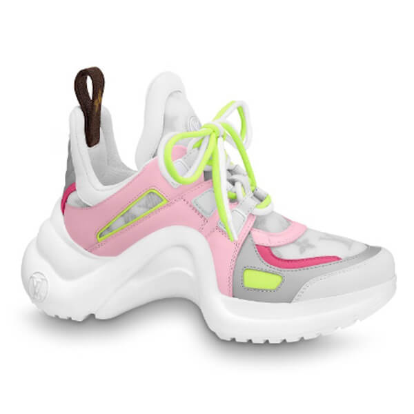 ルイヴィトン スニーカー コピー LVアークライト スニーカー 1A65JQ レザーとテクニカルファブリック