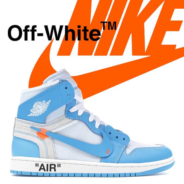 2020新作大人気 ナイキ ジョーダン オフホワイト パーカー 偽物 コラボス  ナイキJordan 1 Retro High Off-White University BlueAQ0818-1481