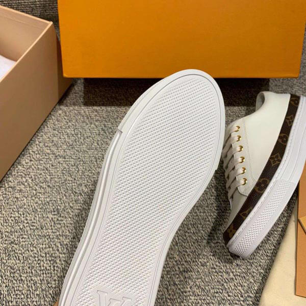 ルイヴィトン スニーカー スーパーコピー モノグラム柄ストラップ付 Whiteスニーカー