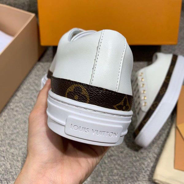 ルイヴィトン スニーカー スーパーコピー モノグラム柄ストラップ付 Whiteスニーカー