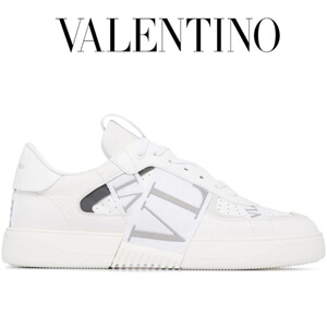 ◆VALENTINO◆VL7N ヴァレンティノ スニーカー 偽物 カーフスキン&リボン スニーカー